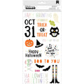 Happy Halloween Thickers Stickers -Phrase
