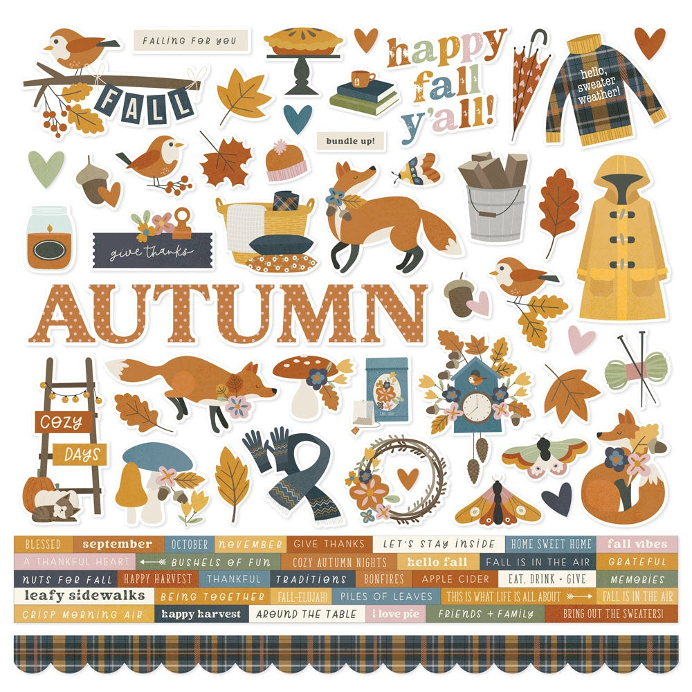 Simple Stories Acorn Lane - Cardstock Stickers