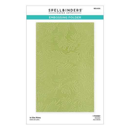 Spellbinders Embossing Folder From Make It Merry Collection-In The Pines
