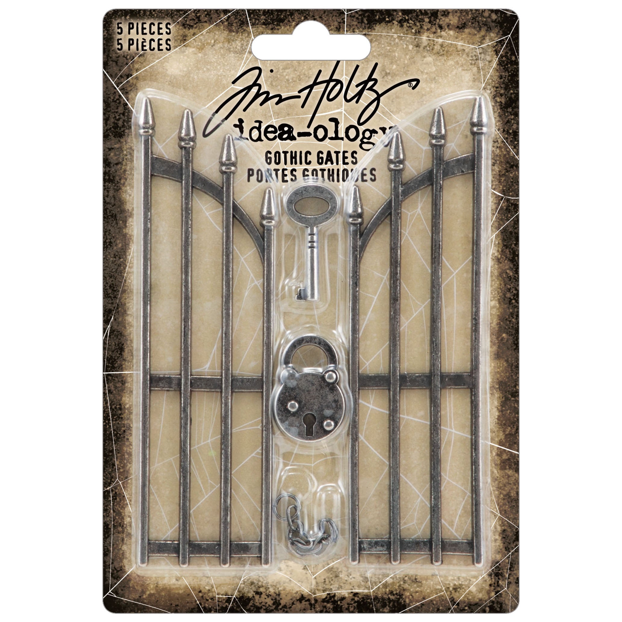 Tim Holtz Idea-Ology Gothic Gates-5 Pieces