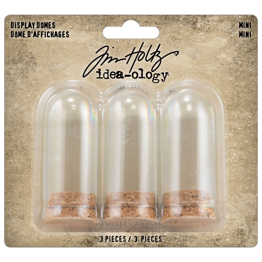 Tim Holtz Idea-Ology Display Domes Mini-3/Pkg