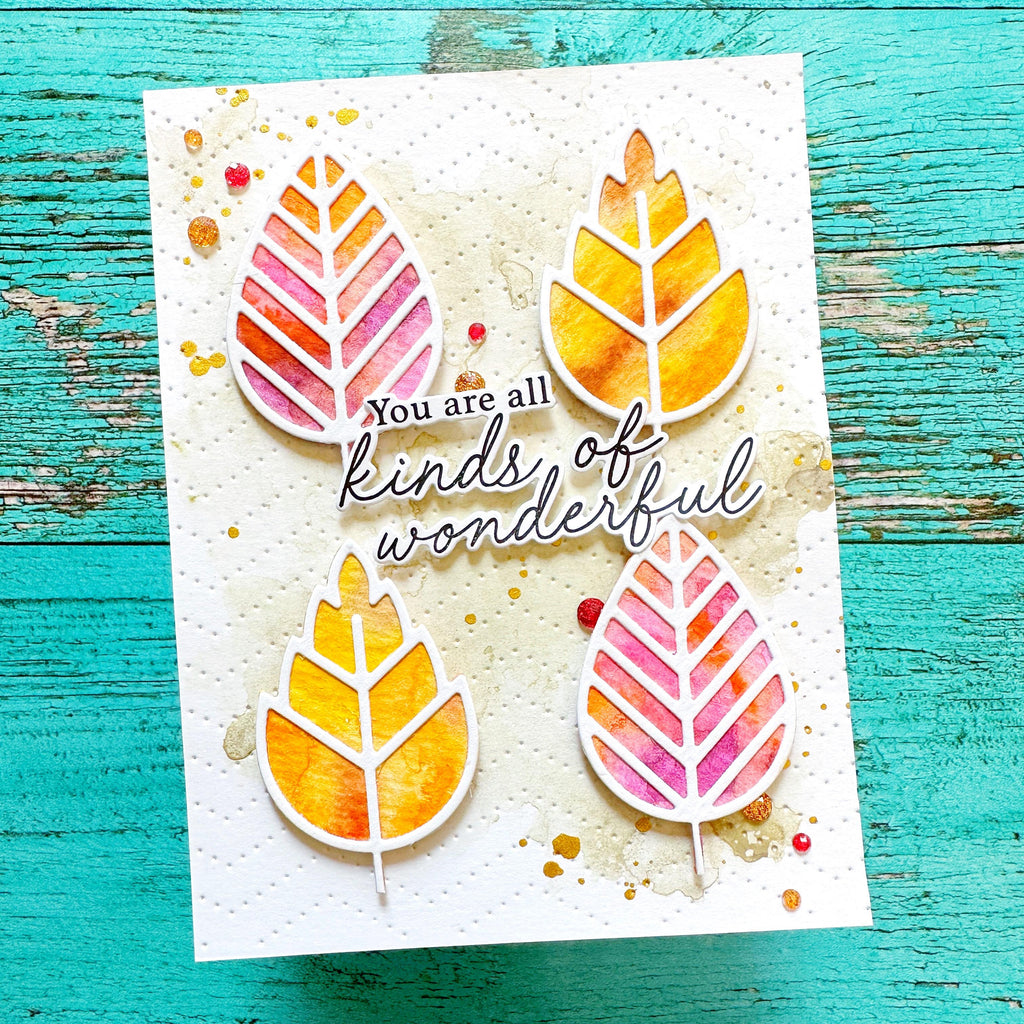 Pinkfresh Studio Die Set-Foliage Shaker