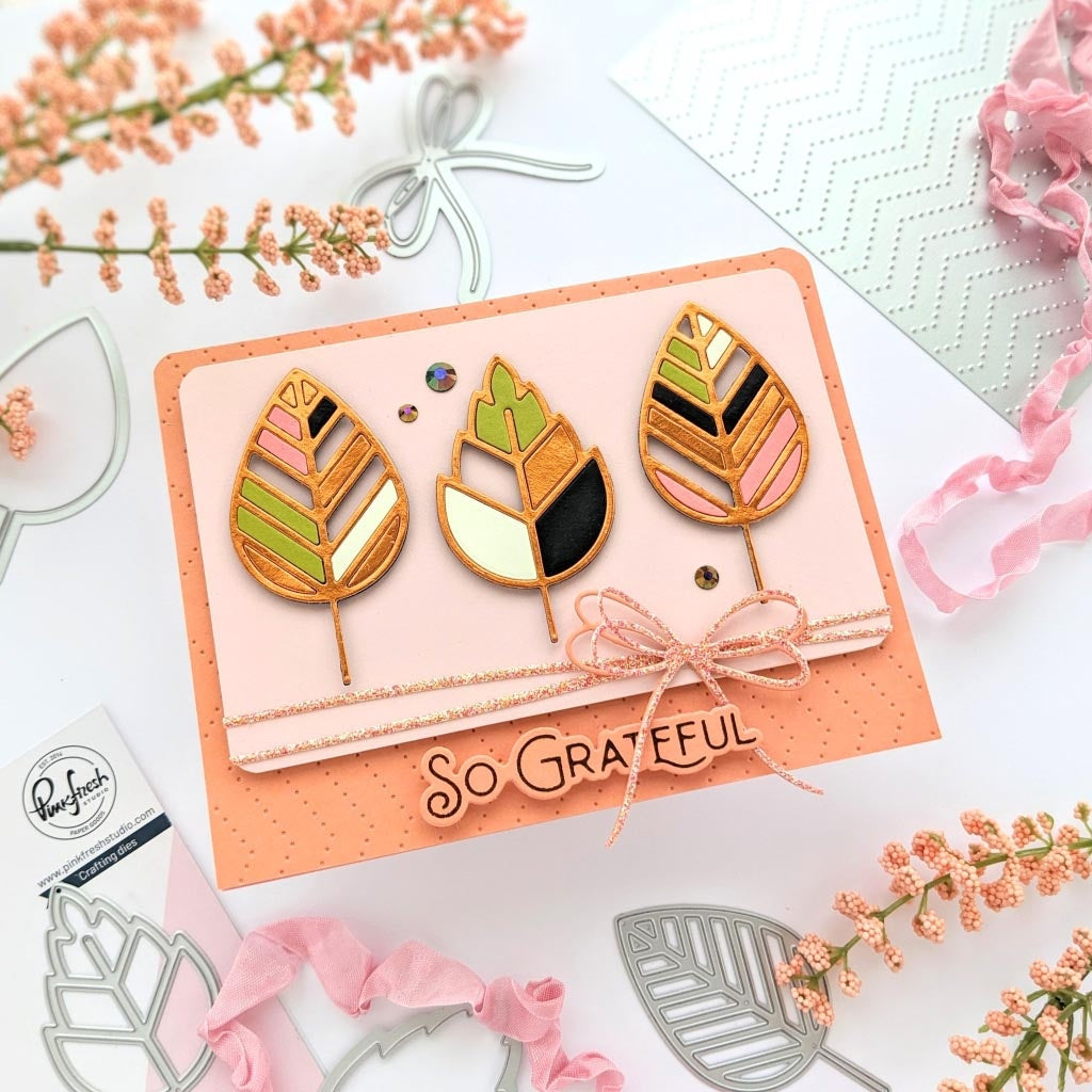 Pinkfresh Studio Die Set-Foliage Shaker