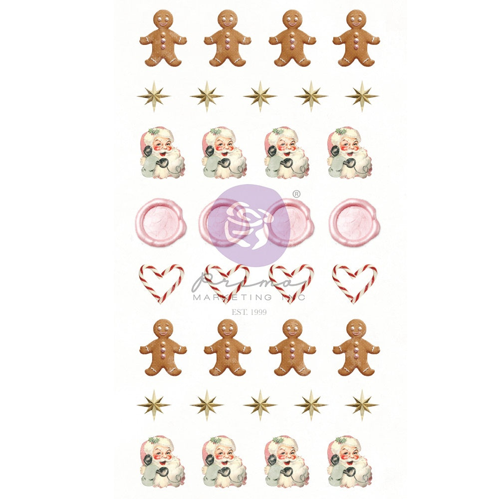 Prima Marketing Christmas Market By Frank Garcia Puffy Stickers -Icons