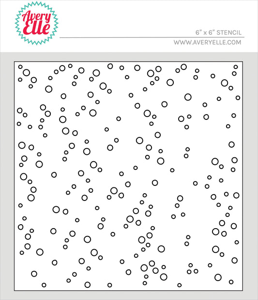 Avery Elle Stencil-Random Dots