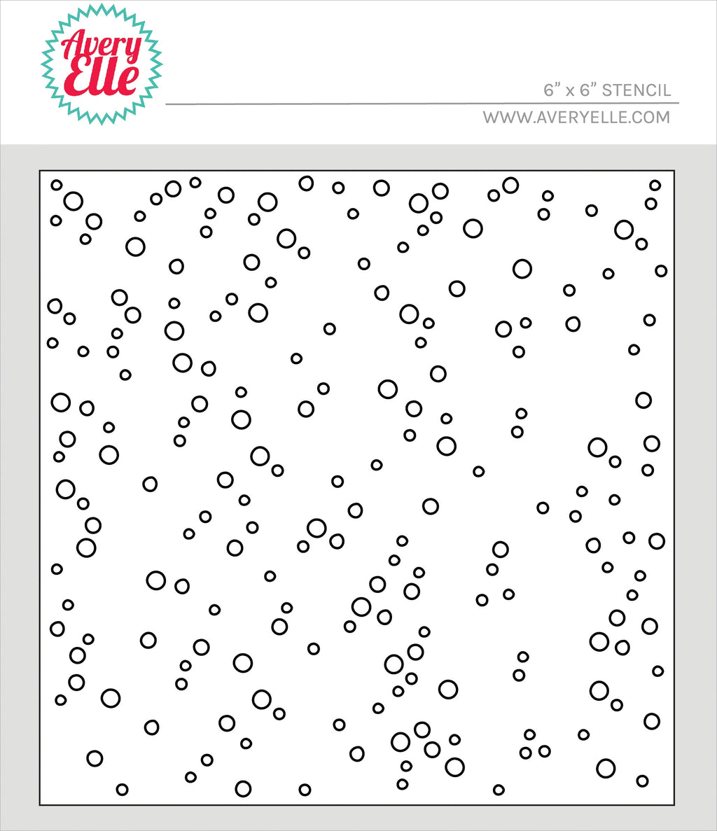 Avery Elle Stencil-Random Dots