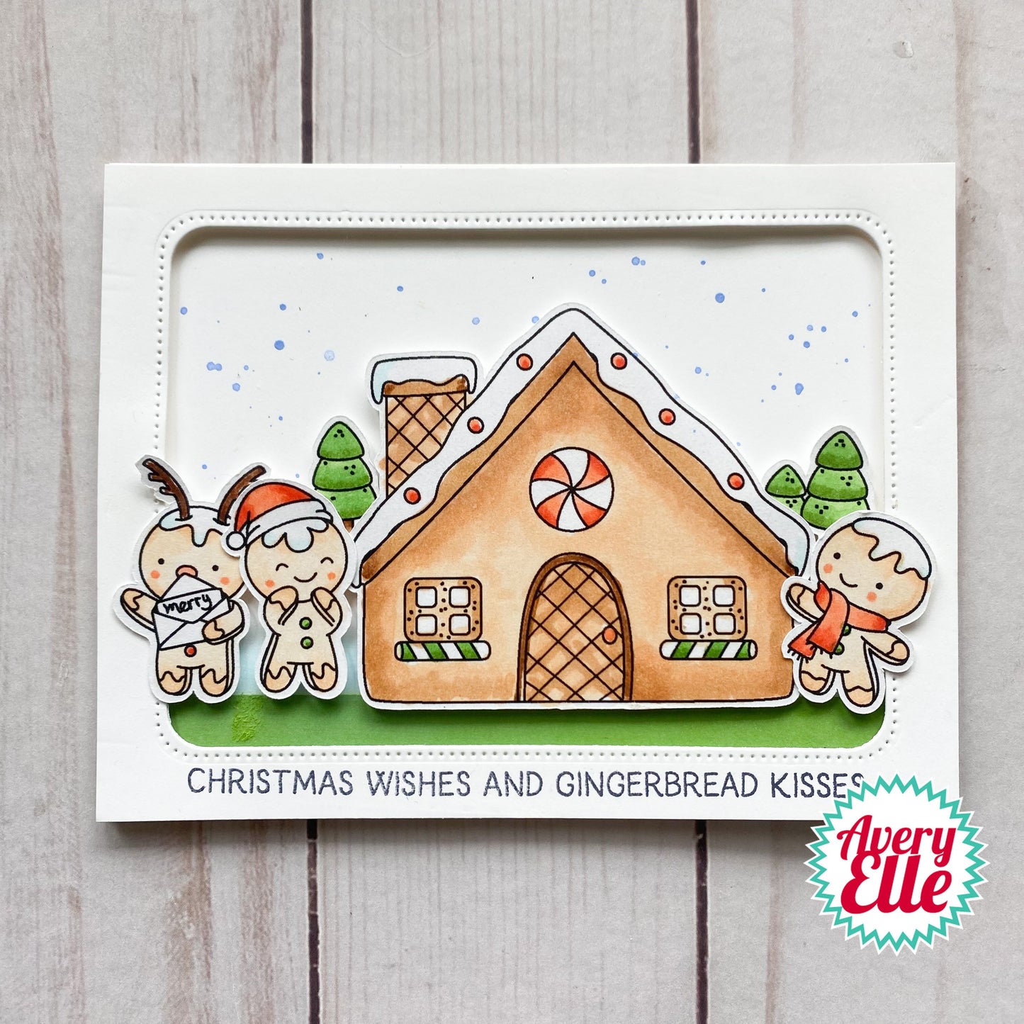 Avery Elle Clear Stamp Set-Gingerbread Kisses