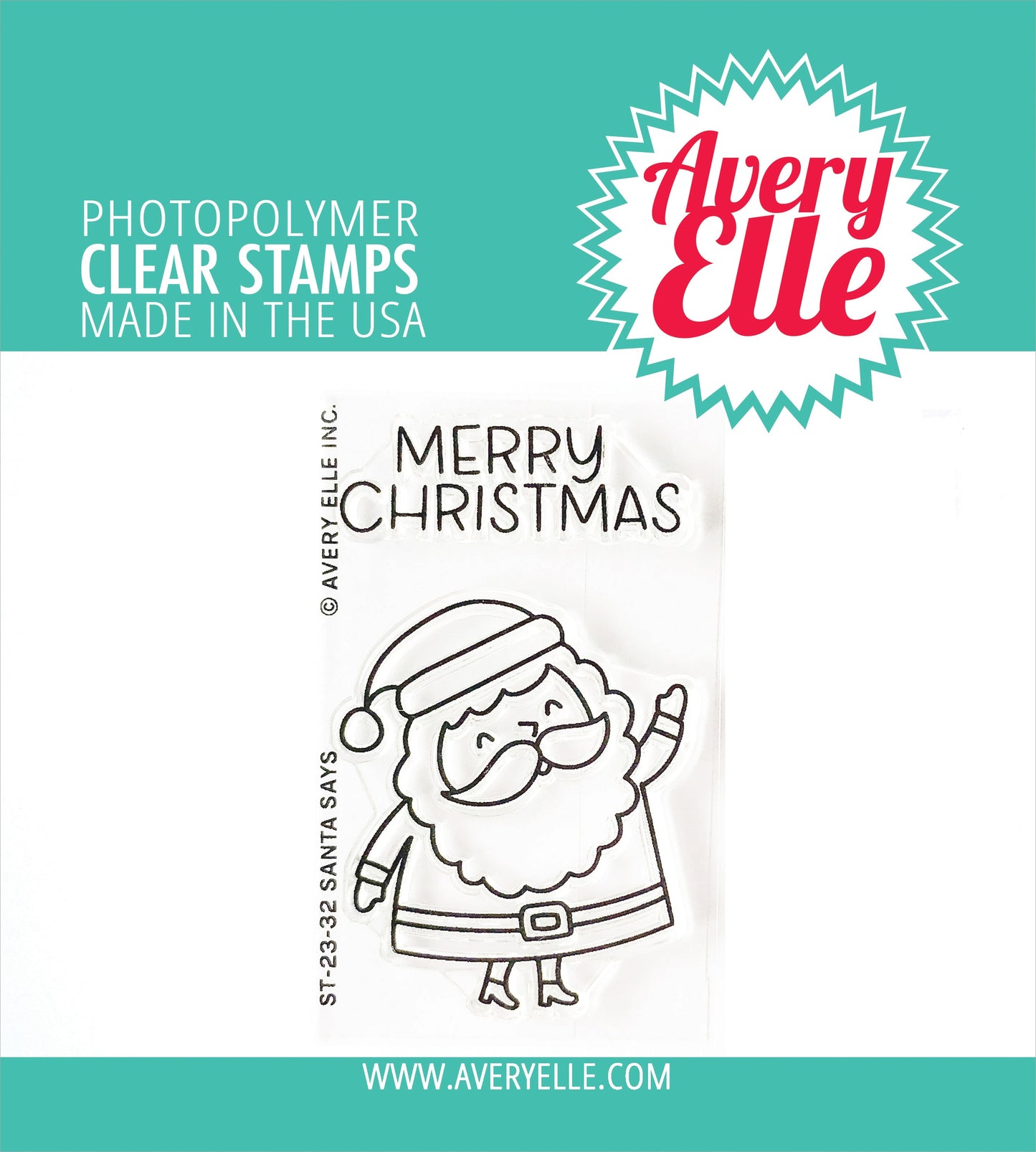 Avery Elle Clear Stamp Set-Santa Says