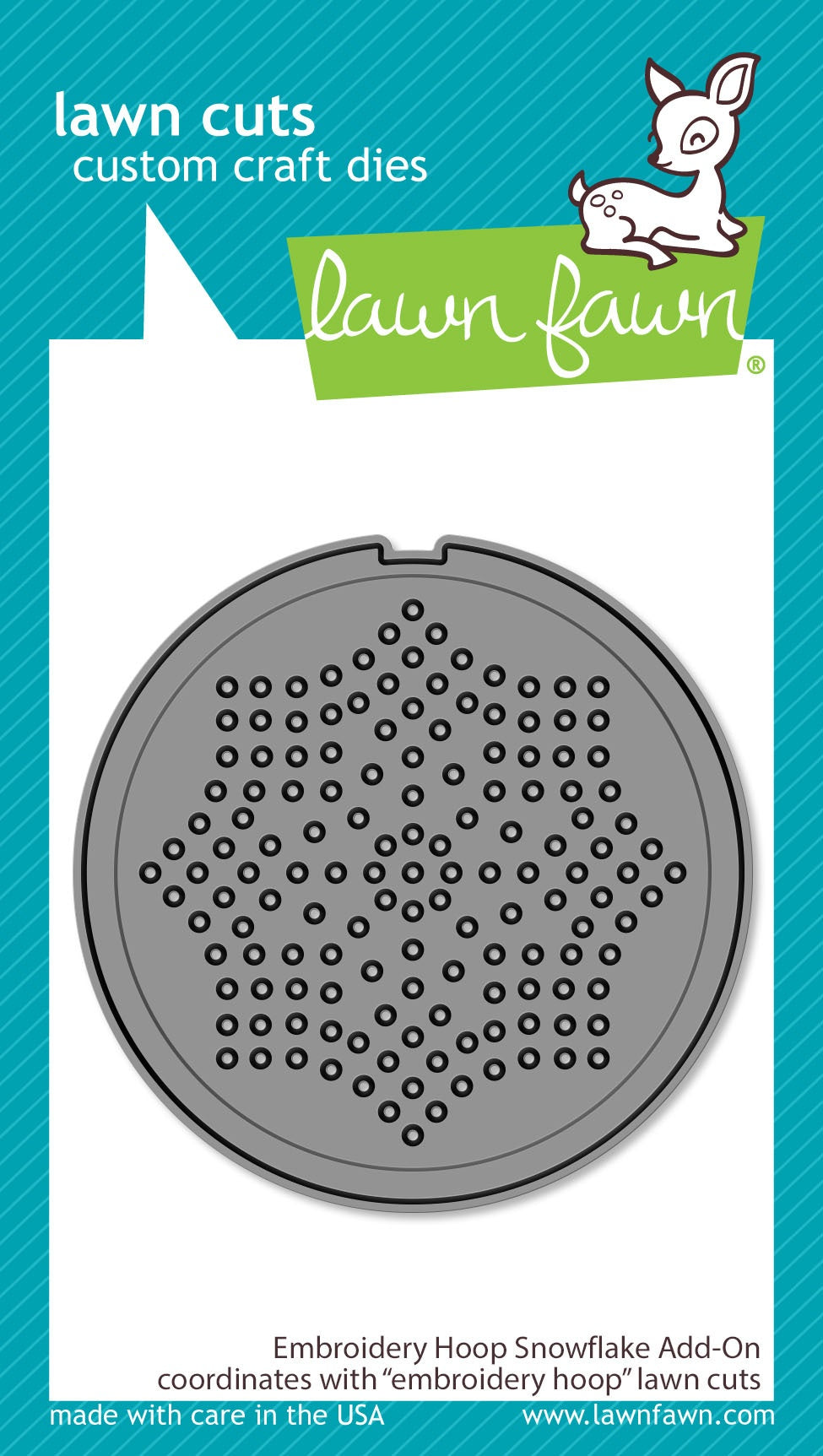Lawn Cuts Craft Die - Embroidery Hoop Snowflake Add-On