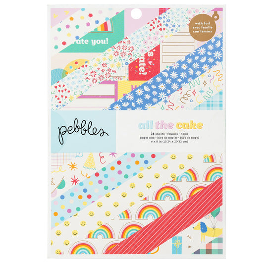 Pebbles All The Cake Single-Sided Paper Pad 6X8