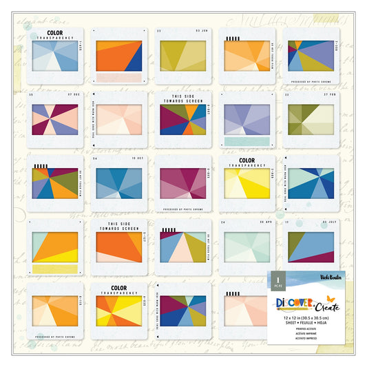 Vicki Boutin Discover + Create Specialty Paper 12X12-Acetate