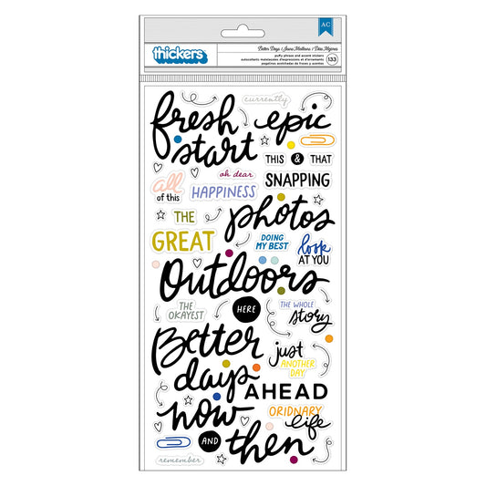Vicki Boutin Discover + Create Thickers Stickers -Puffy Title
