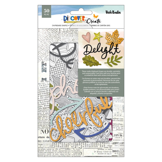 Vicki Boutin Discover + Create Mixed Chipboard