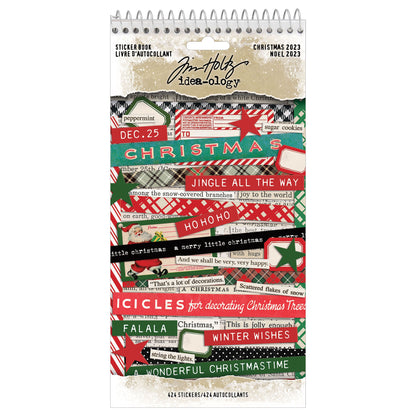 Tim Holtz Idea-Ology Sticker Book - Christmas 2023