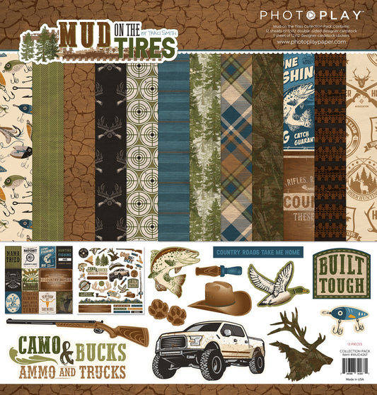 Photoplay Mud on Tires Collection Pack 12X12