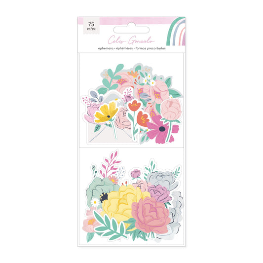 American Crafts Rainbow Avenue Floral Die-Cuts