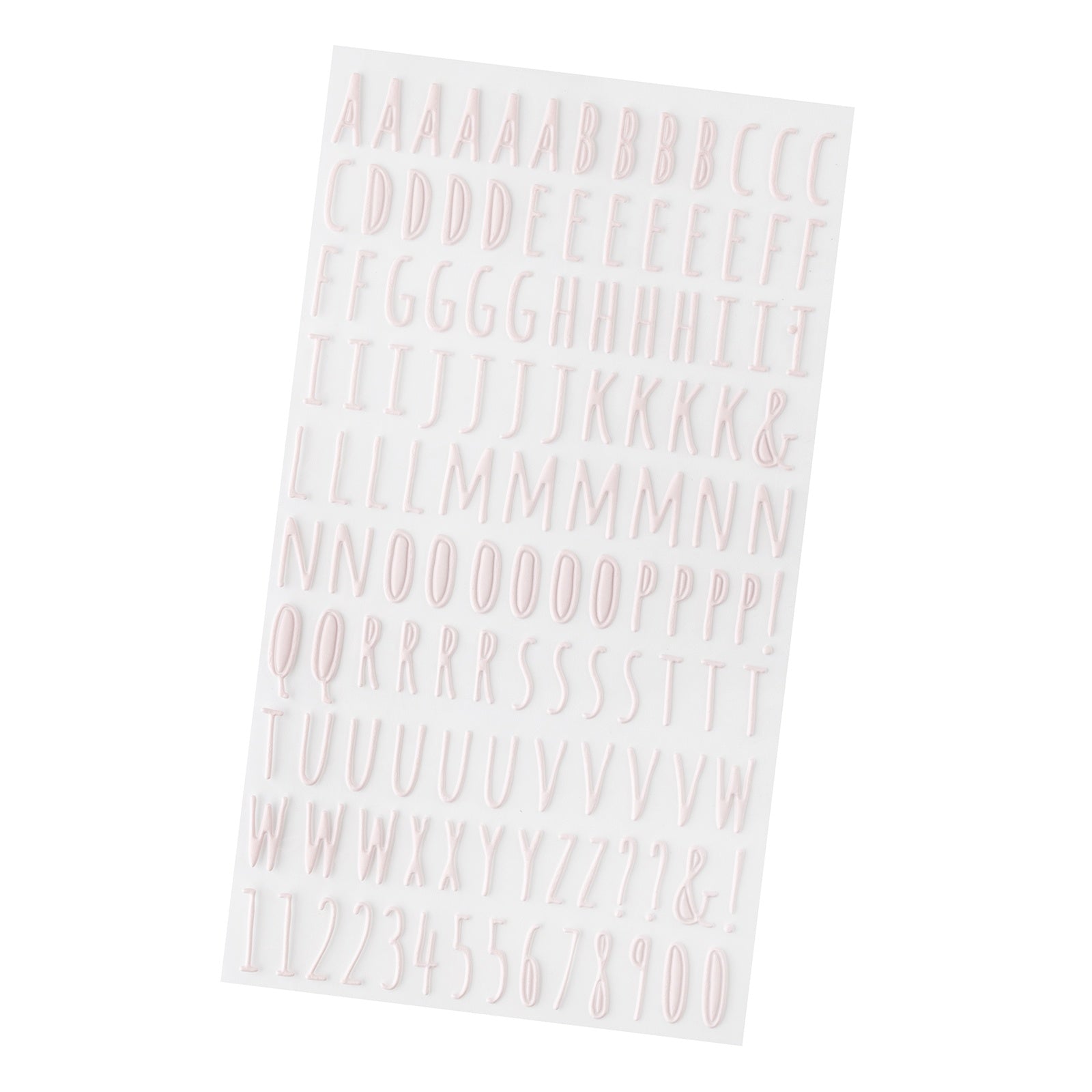 American Crafts Hello Little Girl Puffy Stickers -Alpha