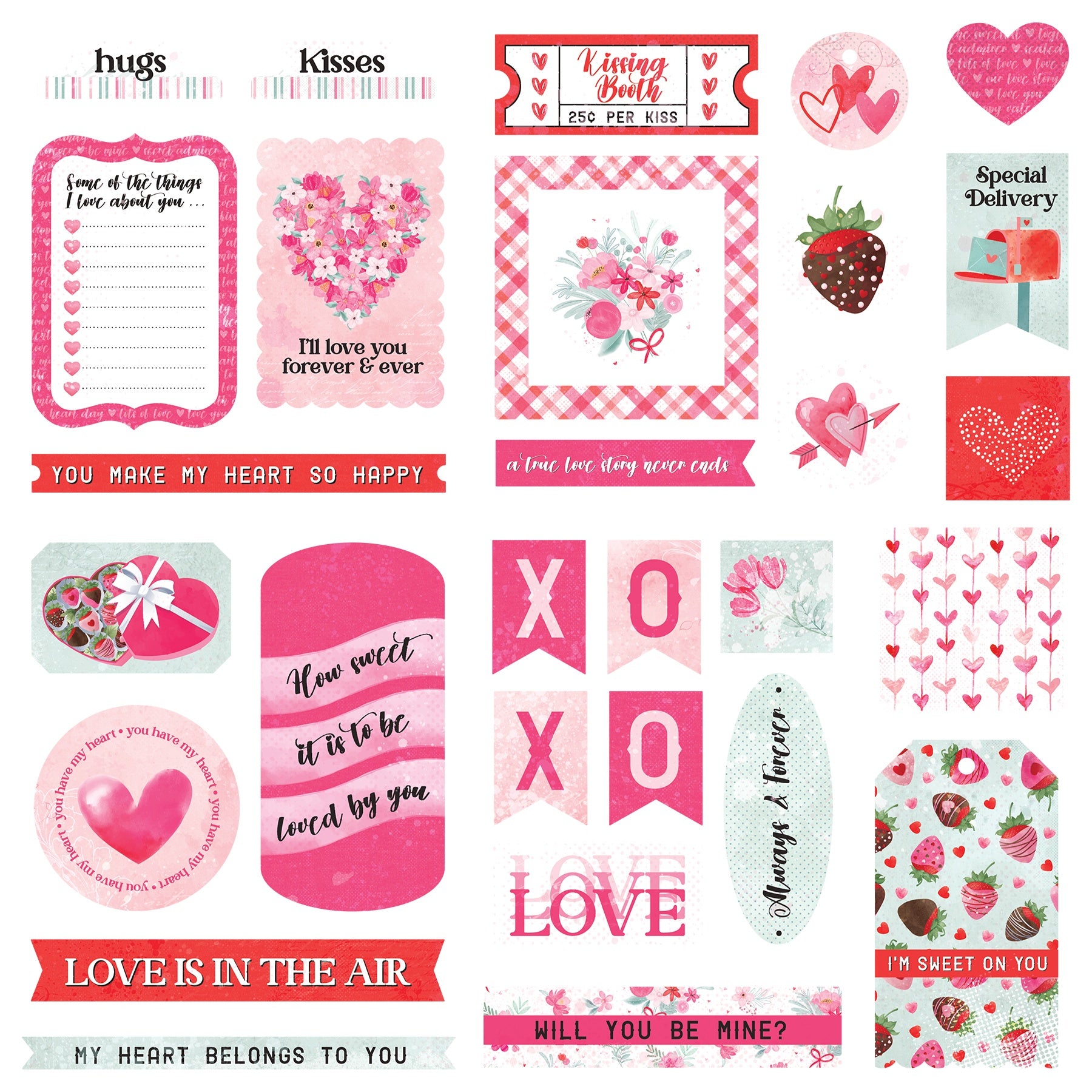 Photoplay Smitten Ephemera Cardstock Die-Cuts