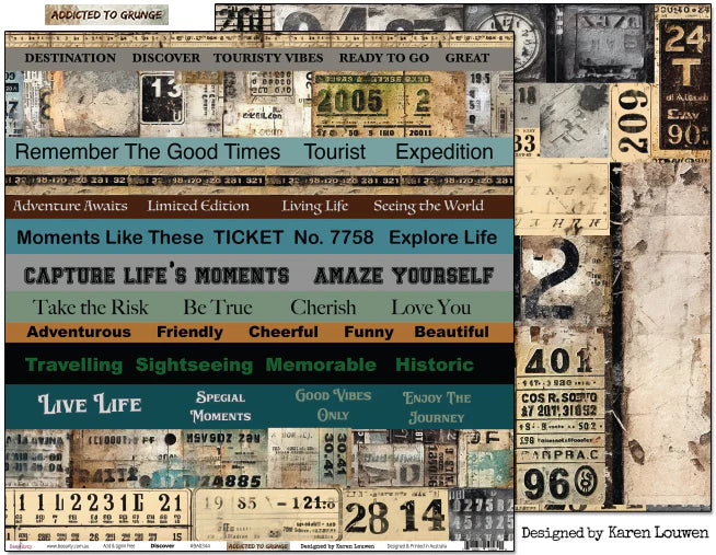 Bee Arty Addicted to Grunge Collection Kit