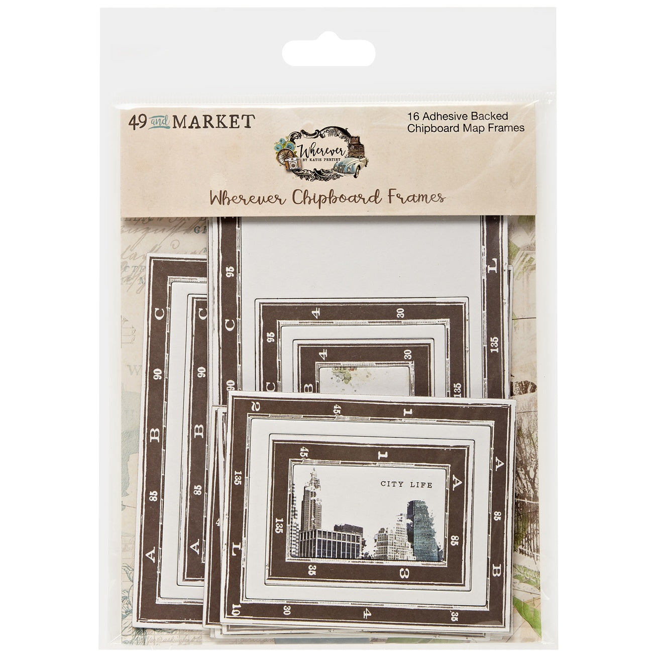 49 And Market Wherever Chipboard Set-Map Frames