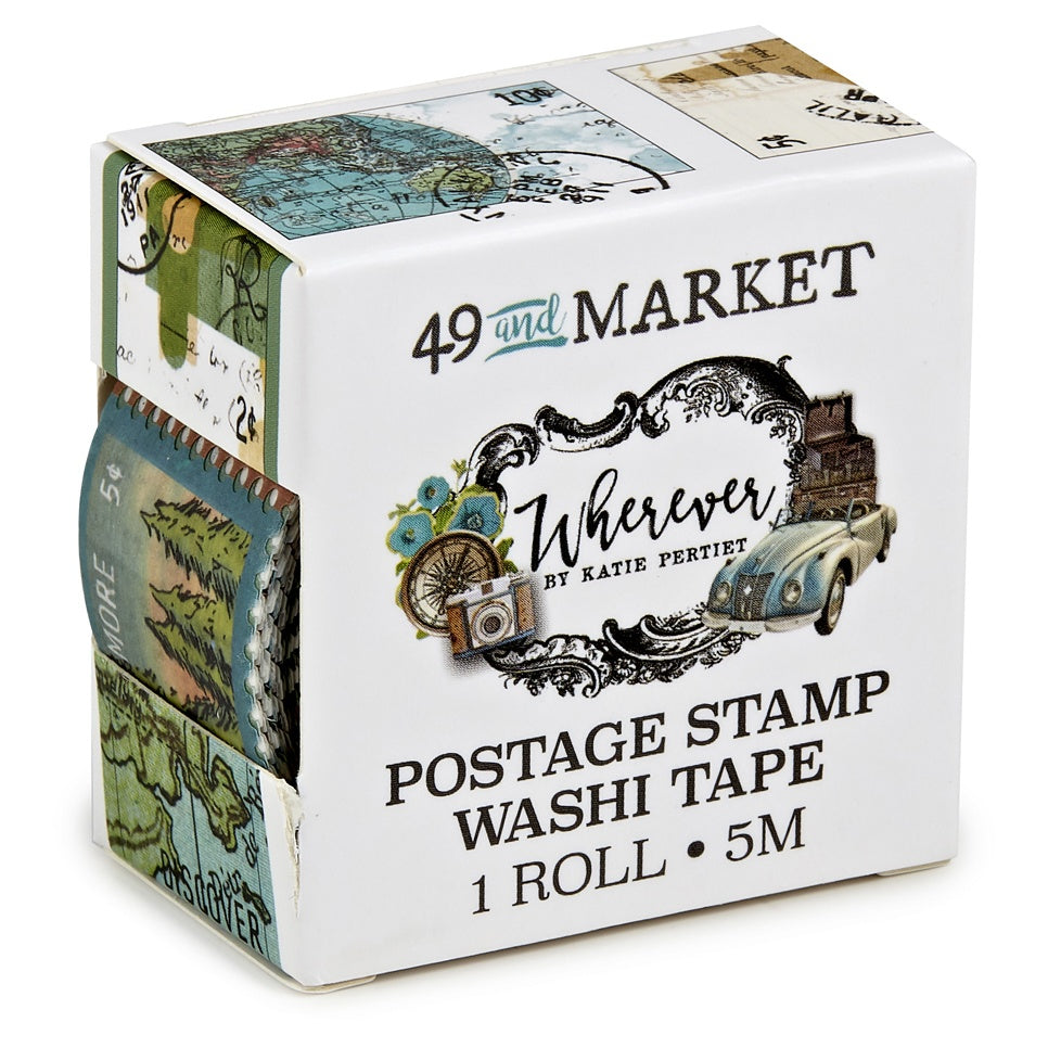 49 And Market Wherever Washi Tape Roll-Postage