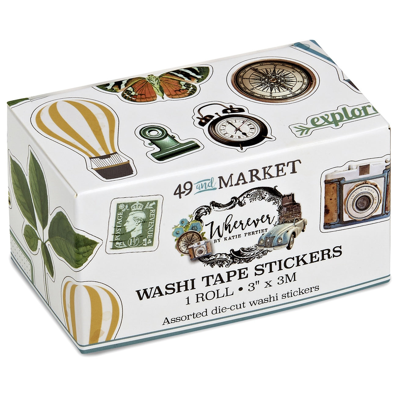 49 And Market Wherever Washi Sticker Roll