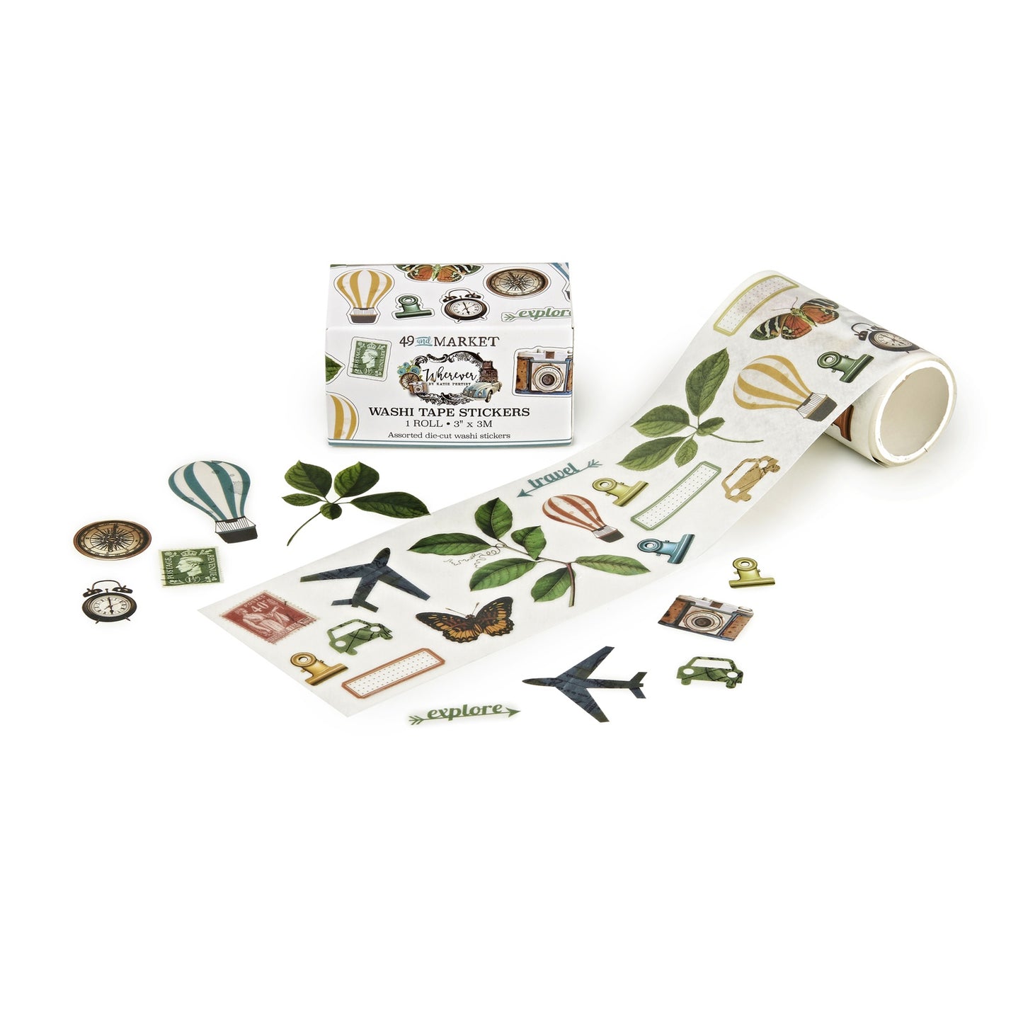 49 And Market Wherever Washi Sticker Roll