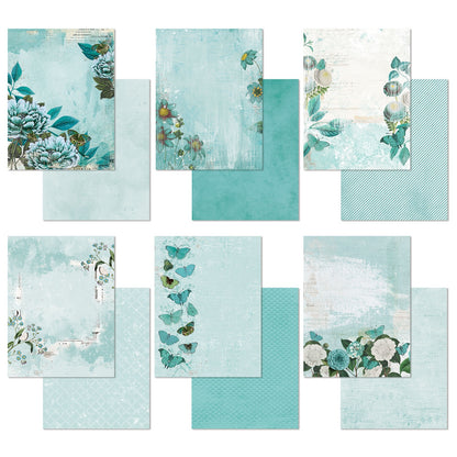 49 And Market Color Swatch: Teal Collection Pack 6X8