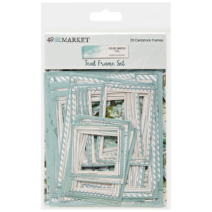 49 And Market Color Swatch: Teal Frame Set