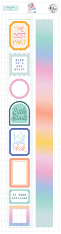 Pinkfresh Studio The Simple Things Washi Tape 1"X11yd 2/Pkg