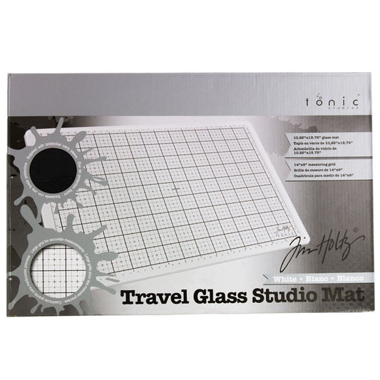 Tim Holtz Travel Glass Studio Mat-White