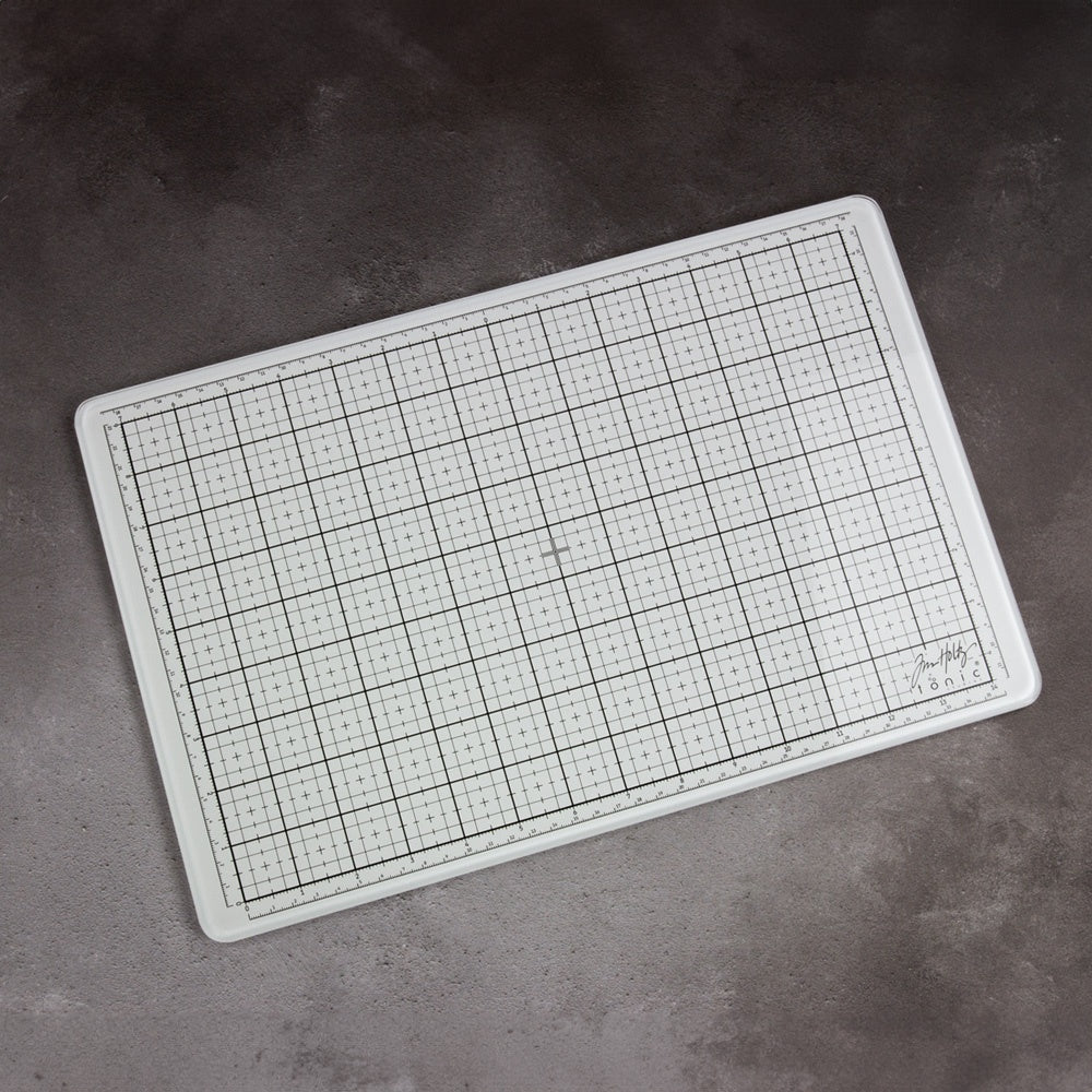 Tim Holtz Travel Glass Studio Mat-White