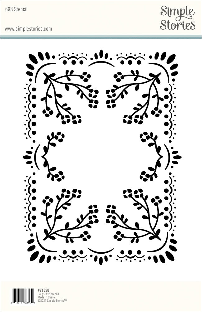 Simple Stories Remember Stencil -Doily