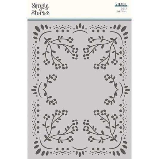 Simple Stories Remember Stencil -Doily