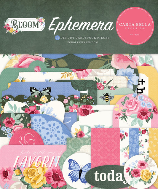 Carta Bella Bloom Cardstock Ephemera -Icons