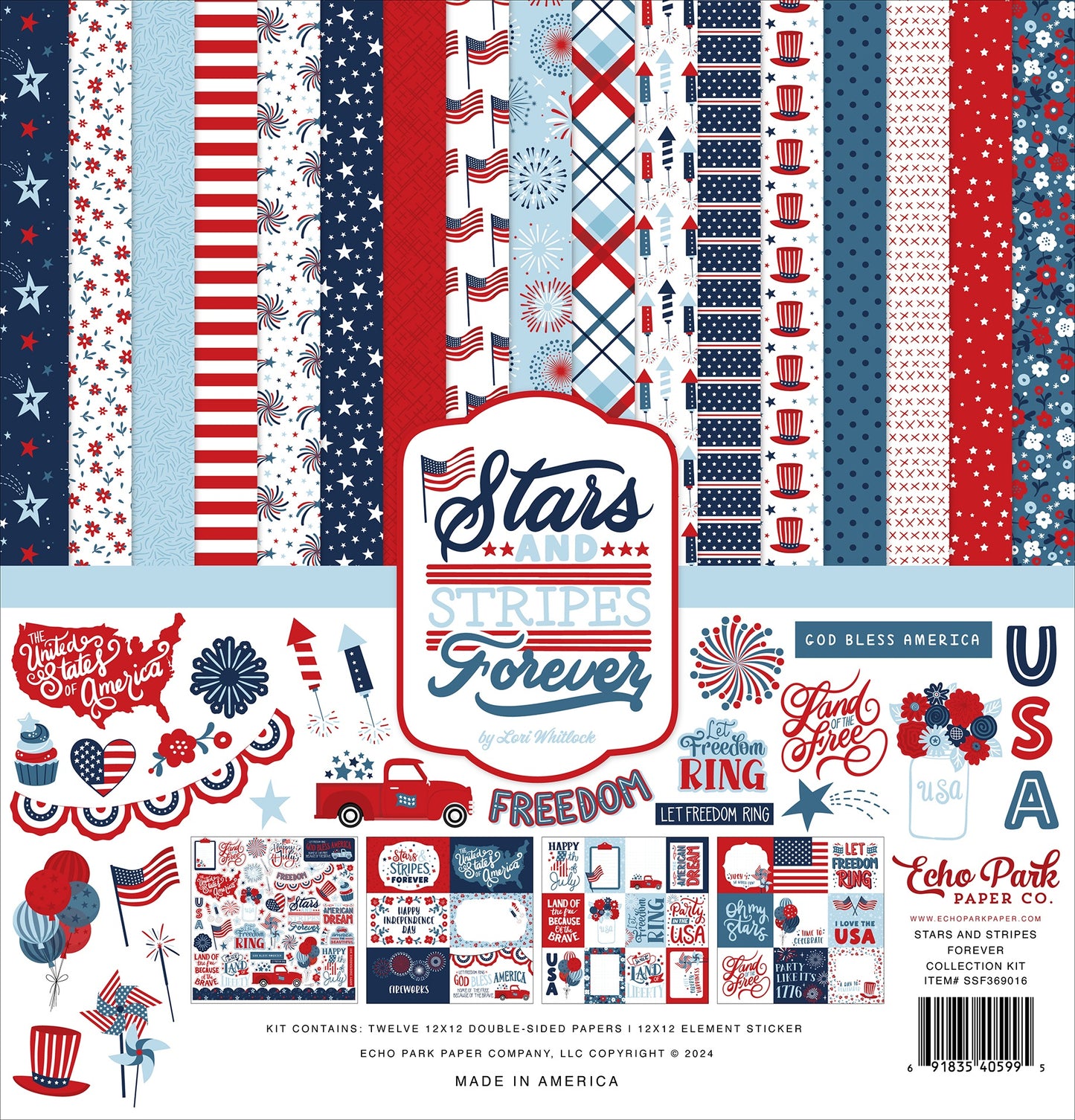 Echo Park Stars And Stripes Forever Collection Kit