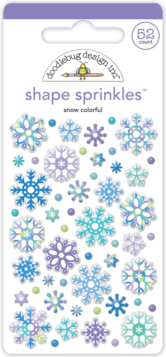Doodlebug Snow Much Fun Sprinkles -Snow Colorful