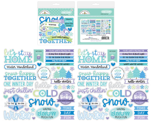 Doodlebug Snow Much Fun Chit Chat Die-Cuts