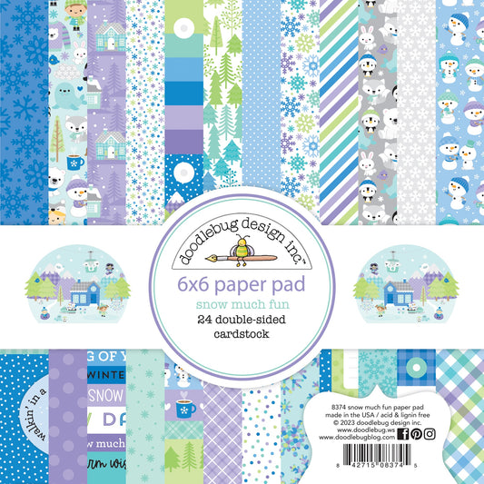 Doodlebug Snow Much Fun Double-Sided Paper Pad 6x6