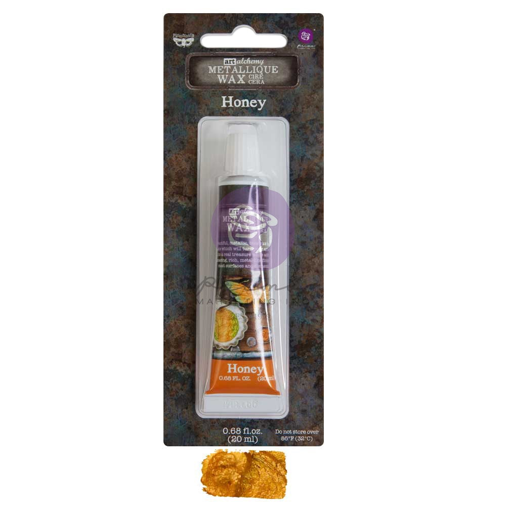 Finnabair Art Alchemy Metallique Wax .68 Fluid Ounce-Honey