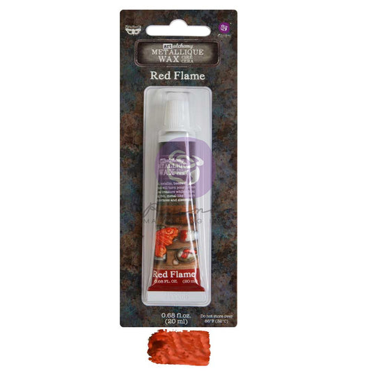 Finnabair Art Alchemy Metallique Wax .68 Fluid Ounce-Red Flame