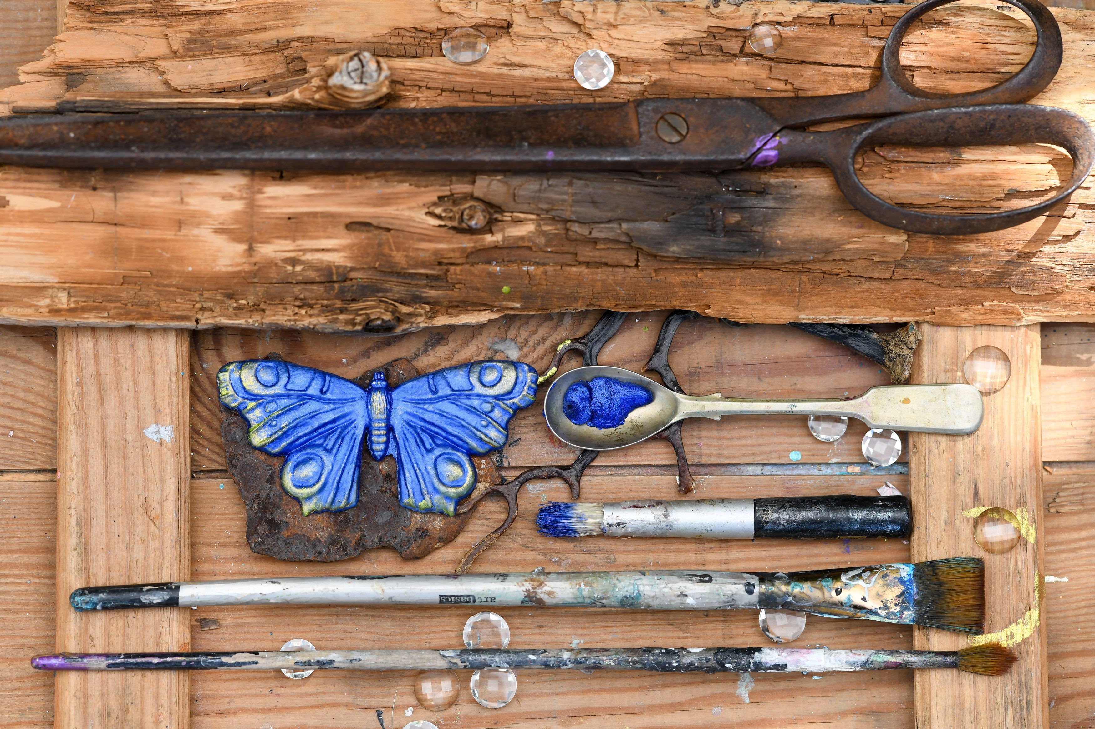 Finnabair Art Alchemy Metallique Wax .68 Fluid Ounce-Cobalt