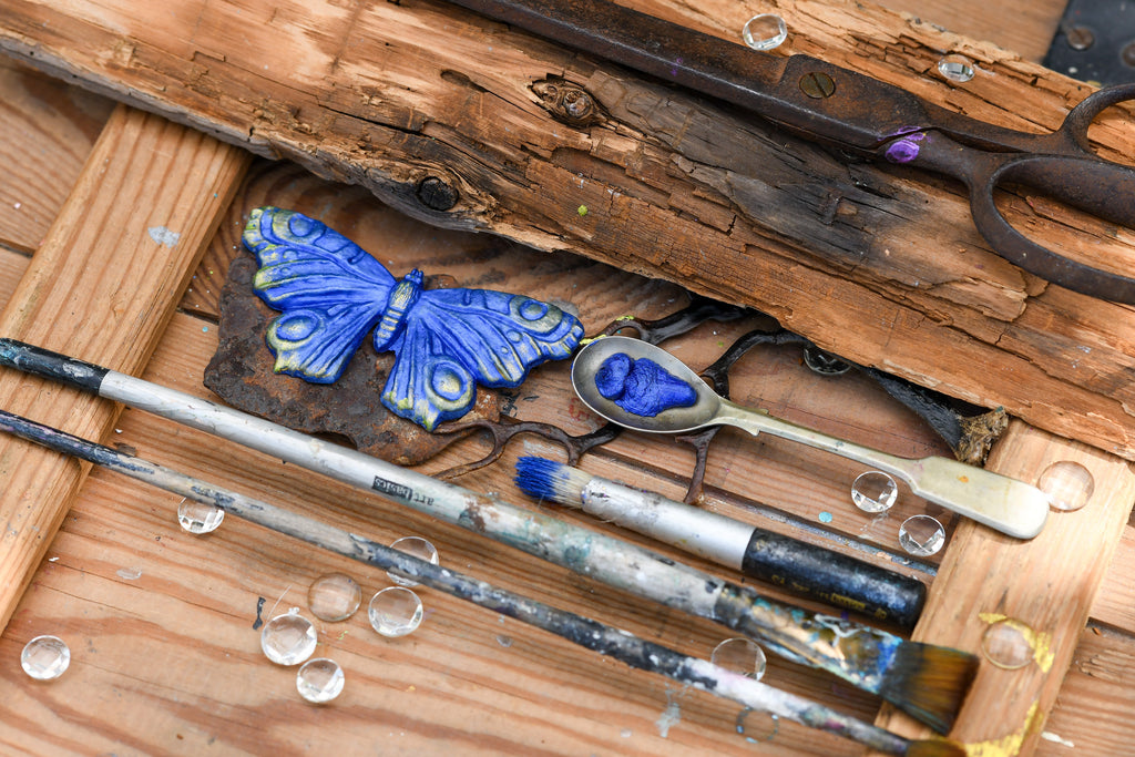 Finnabair Art Alchemy Metallique Wax .68 Fluid Ounce-Cobalt