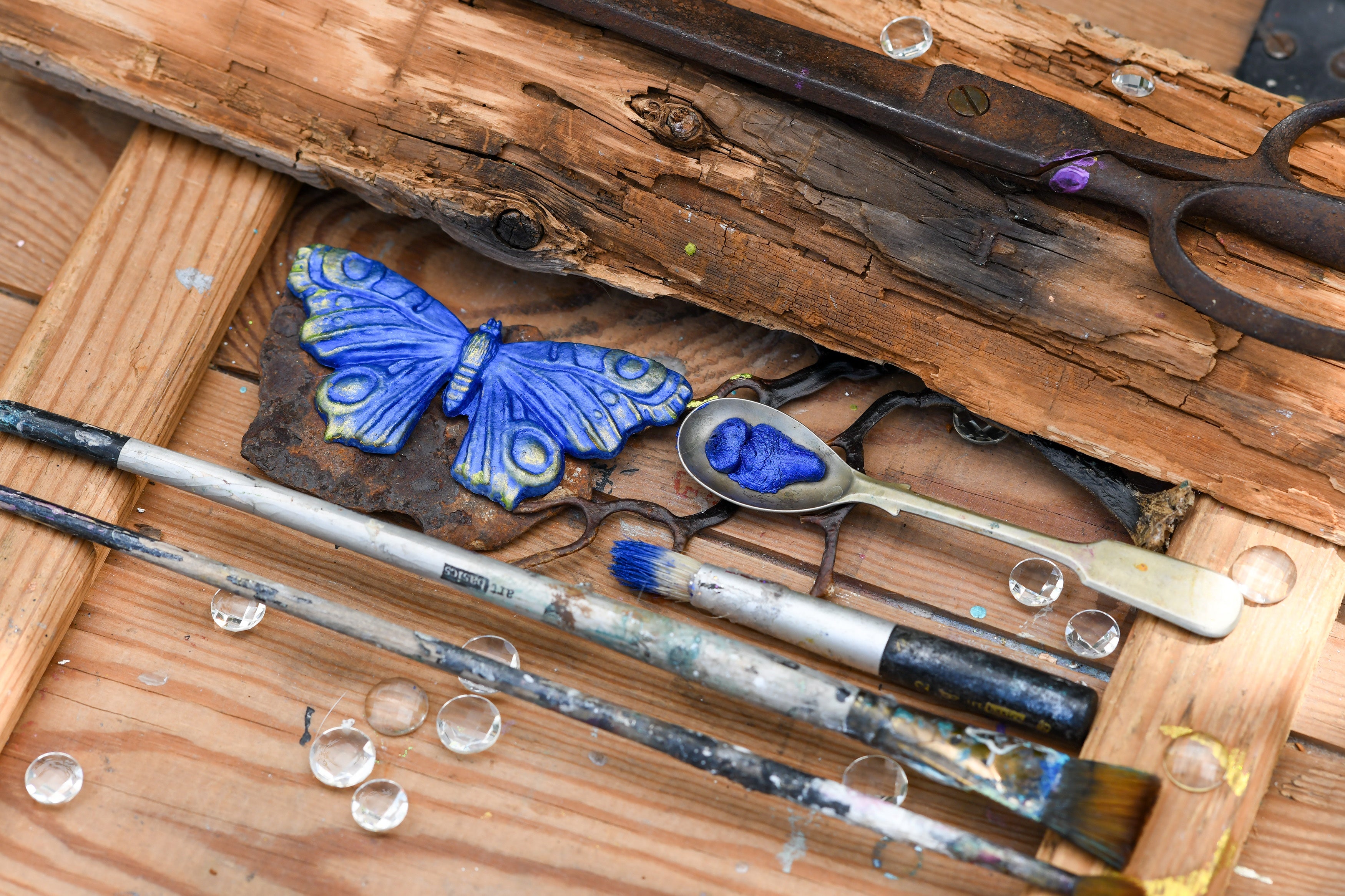 Finnabair Art Alchemy Metallique Wax .68 Fluid Ounce-Cobalt