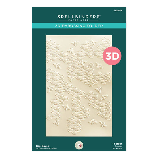 Spellbinders 3D Embossing Folder By Susan Tierney-Cockburn-Bee-Cause, Through The Arbor Garden