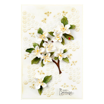 Spellbinders 3D Embossing Folder By Susan Tierney-Cockburn-Bee-Cause, Through The Arbor Garden