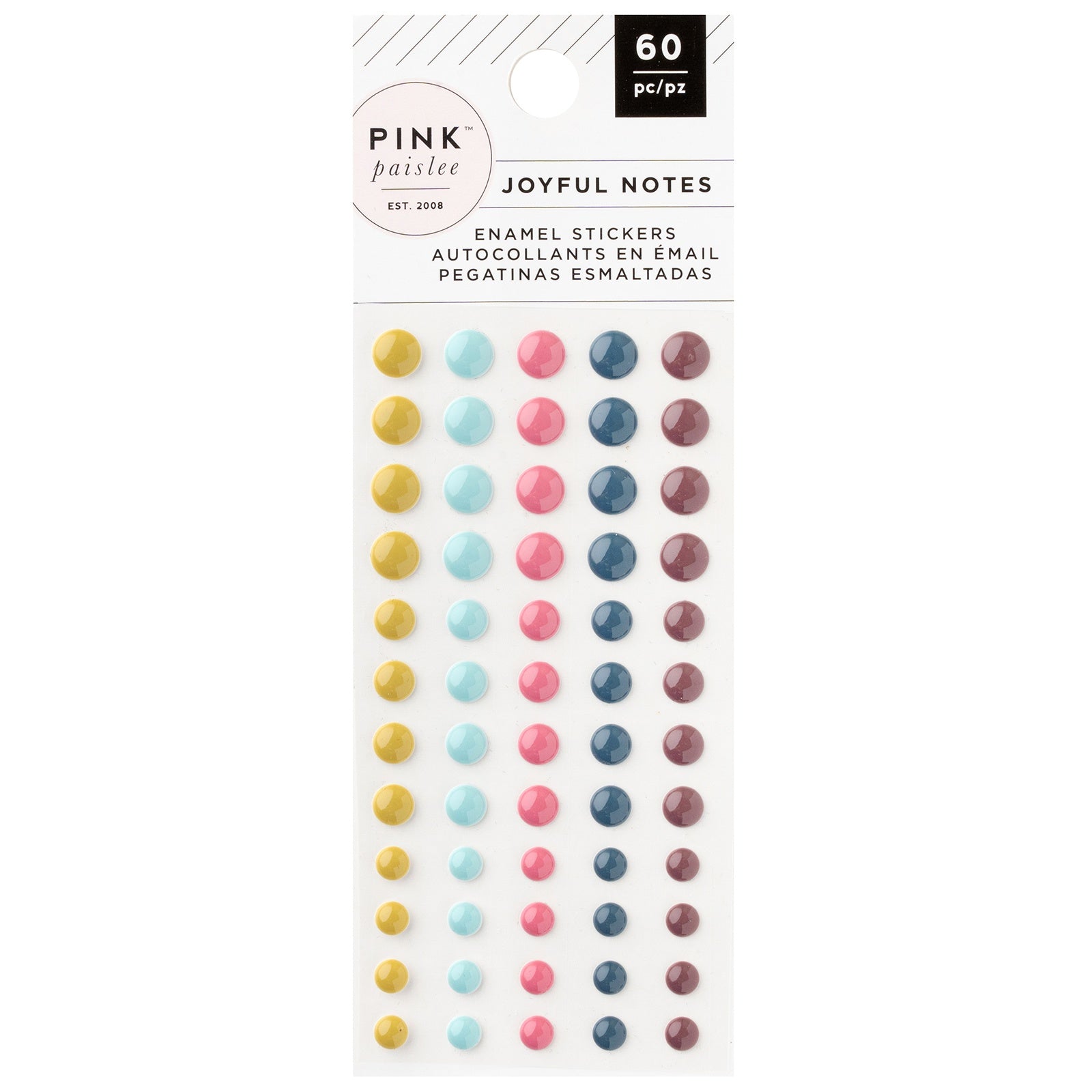 Pink Paislee Joyful Notes Mini Stickers