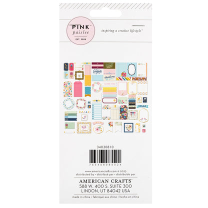 Pink Paislee Joyful Notes Ephemera Die-Cuts -Journaling