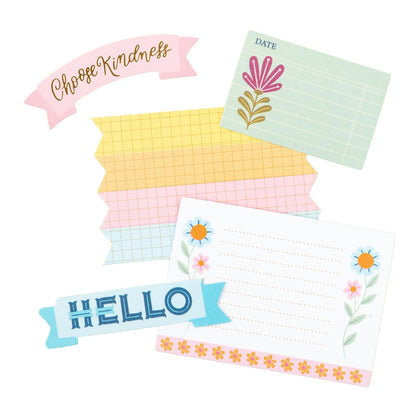 Pink Paislee Joyful Notes Ephemera Die-Cuts -Journaling