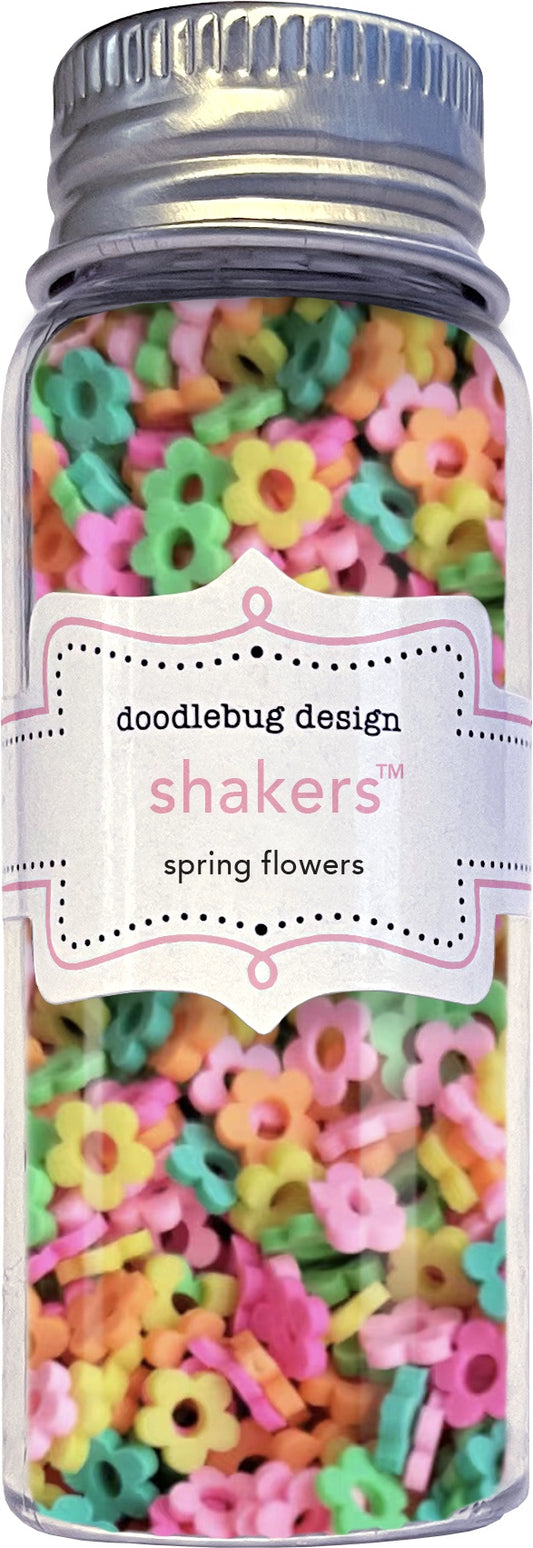 Doodlebug Shakers-Spring Flowers